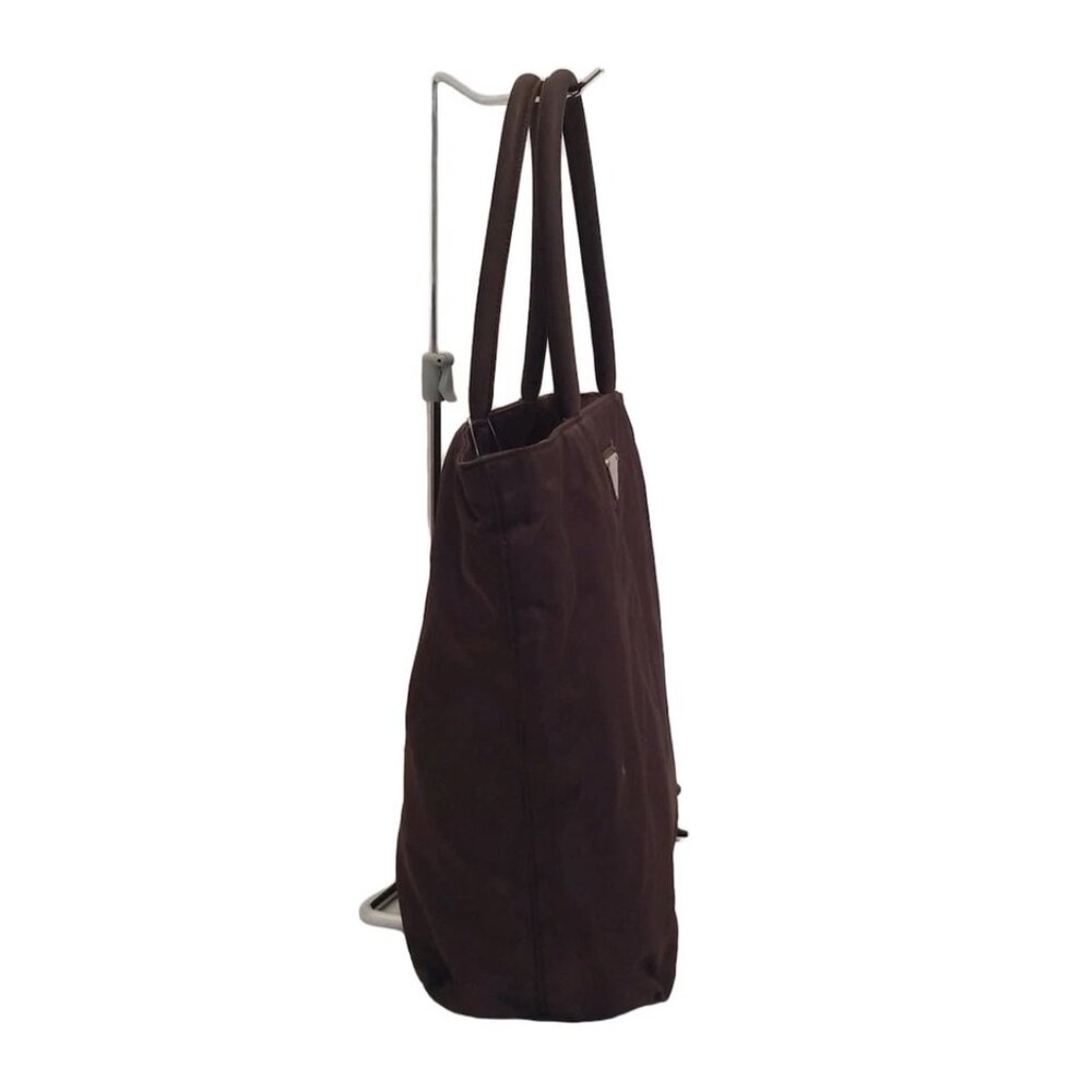 PRADA - Dark Brown Nylon Handbag 156-051025 - Picture 3 of 8